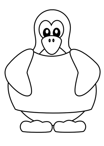 pinguin met t-shirt