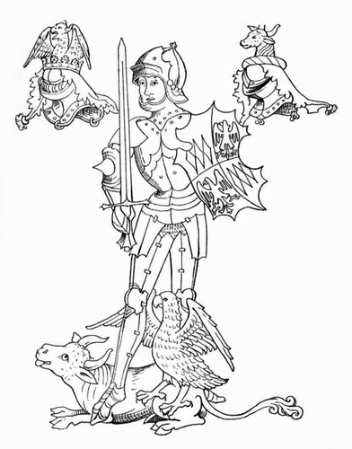 Kleurplaat Richard Neville, graaf van Warwick .