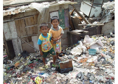 sloppenwijk in Jakarta