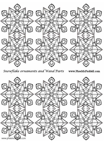 Sneeuwvlok Ornament - Klein