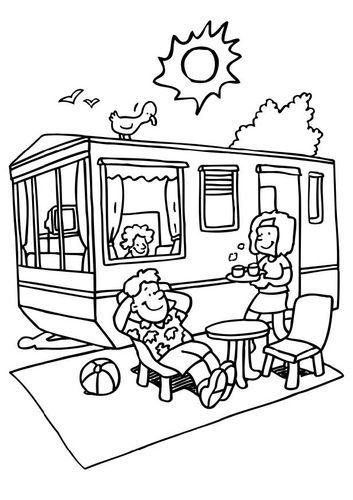 vakantie op de camping