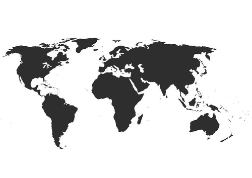 wereldkaart zonder grenzen