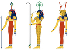 Hathor, Seshat en Mut