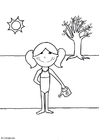 Kleurplaat zomer