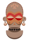 Afrikaans masker - Zaïre-Angola