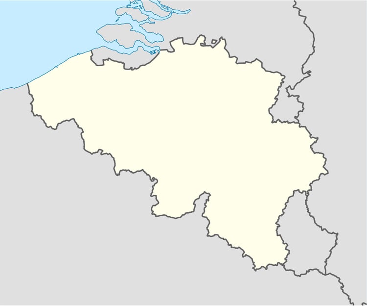 Afbeelding BelgiÃ« blanke kaart