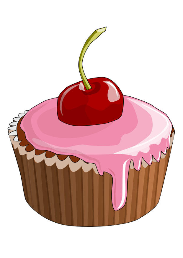 Afbeelding cupcake. Gratis afbeeldingen om te printen - afb 29107.