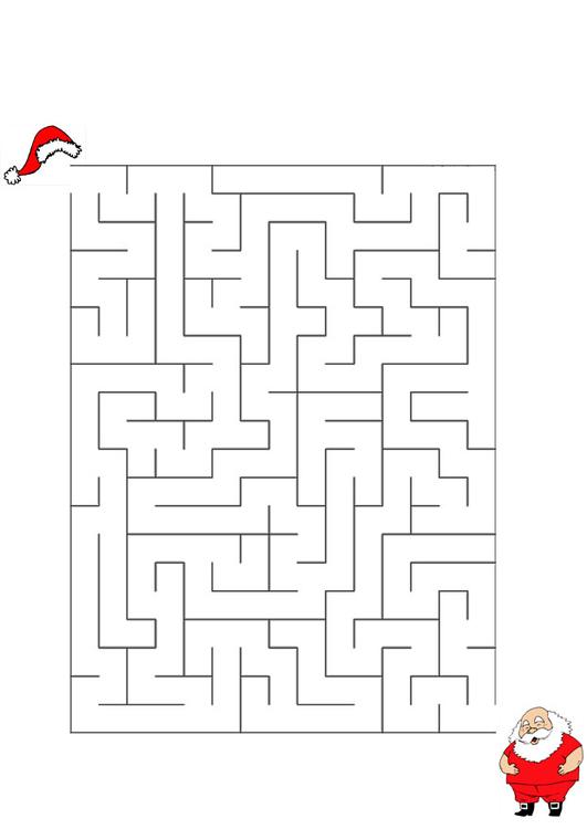 doolhof - kerstman