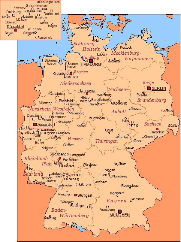 Afbeelding Duitsland - steden