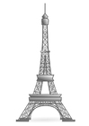 Kleurplaat eiffeltoren - frankrijk