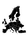Kleurplaat europa