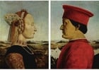 Afbeeldingen Federico da Montefeltro en zijn vrouw Battista Sforza,