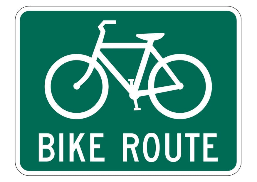 Afbeelding fiets route