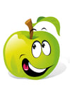 Afbeeldingen fruit - groene appel