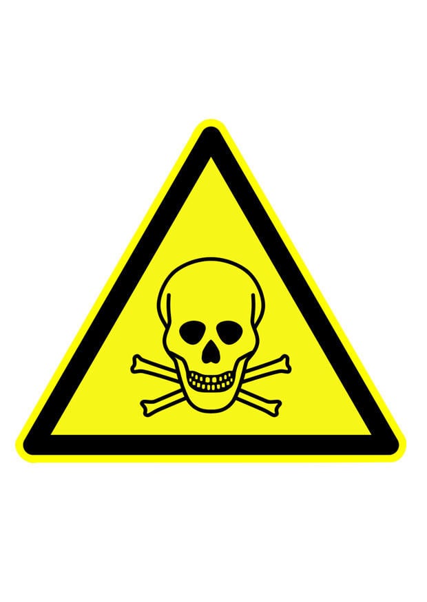 Afbeelding gevaarsymbool - geavaarlijke stoffen