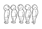 Kleurplaat in de rij (2)