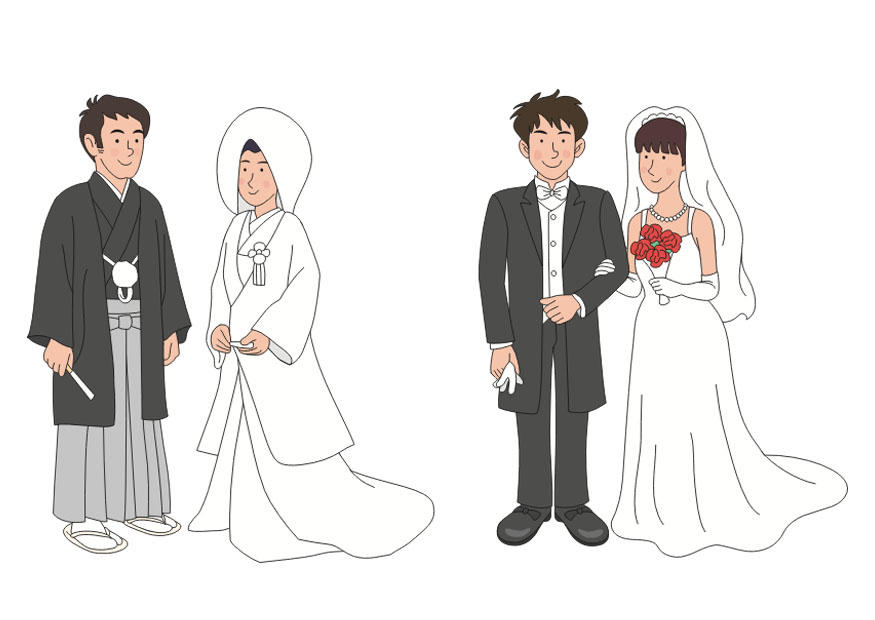 Afbeelding japans huwelijk