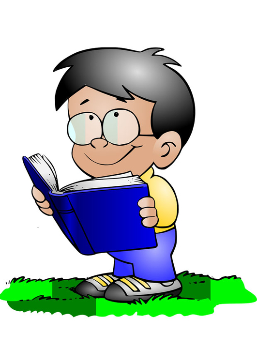 Afbeelding jongen met boek