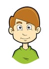 Afbeelding jongen met hoogblond haar