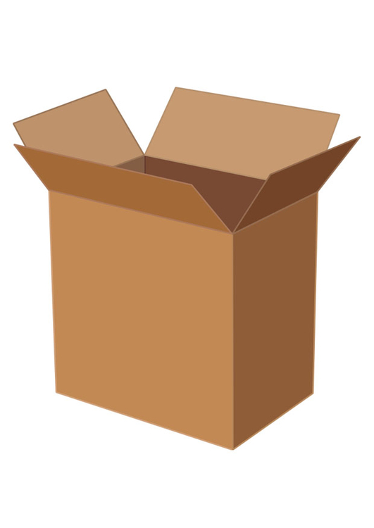 Afbeelding kartonnen doos