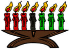 Afbeelding Kawanzaa - kaarsen