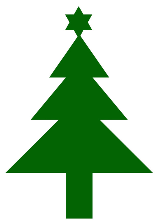 Afbeelding kerstboom met ster