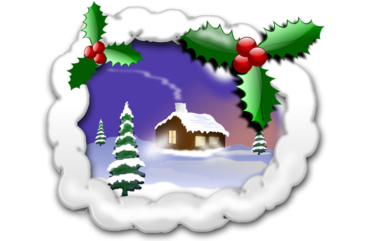 Afbeelding kerstlandschap 