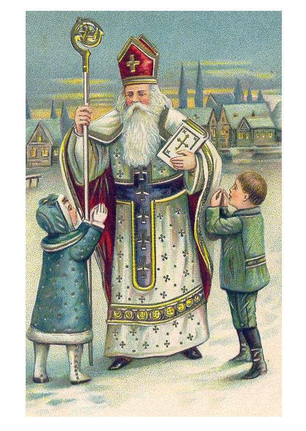 Afbeelding kinderen bij Sinterklaas