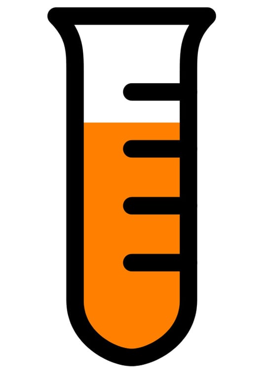 Afbeelding laboratorium reageerbuis