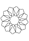 Kleurplaat mandala 15