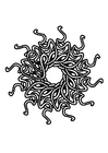 Kleurplaat mandala 