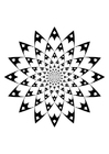 Kleurplaat mandala