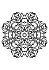 Kleurplaat mandala 
