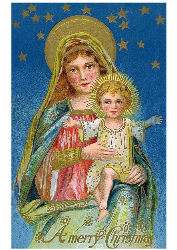 Afbeelding Maria met Jezus. Gratis afbeeldingen om te