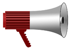 Afbeeldingen megaphone