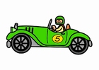 Afbeelding oldtimer raceauto 