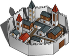 afbeelding ommuurde stad