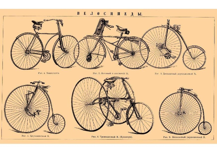 Afbeelding oude fietsen