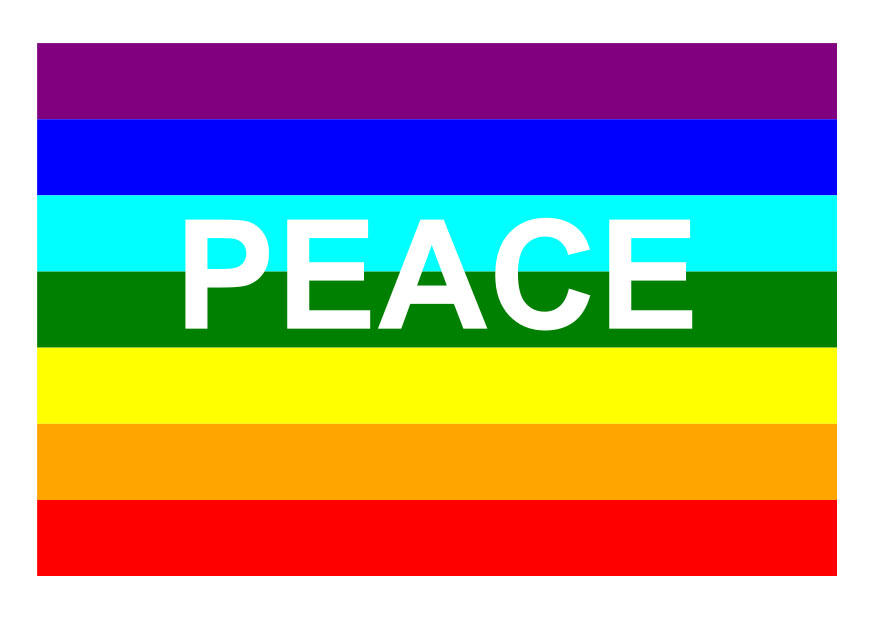 Afbeelding peace vlag
