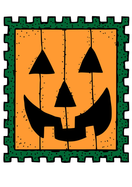 Afbeelding postzegel Halloween
