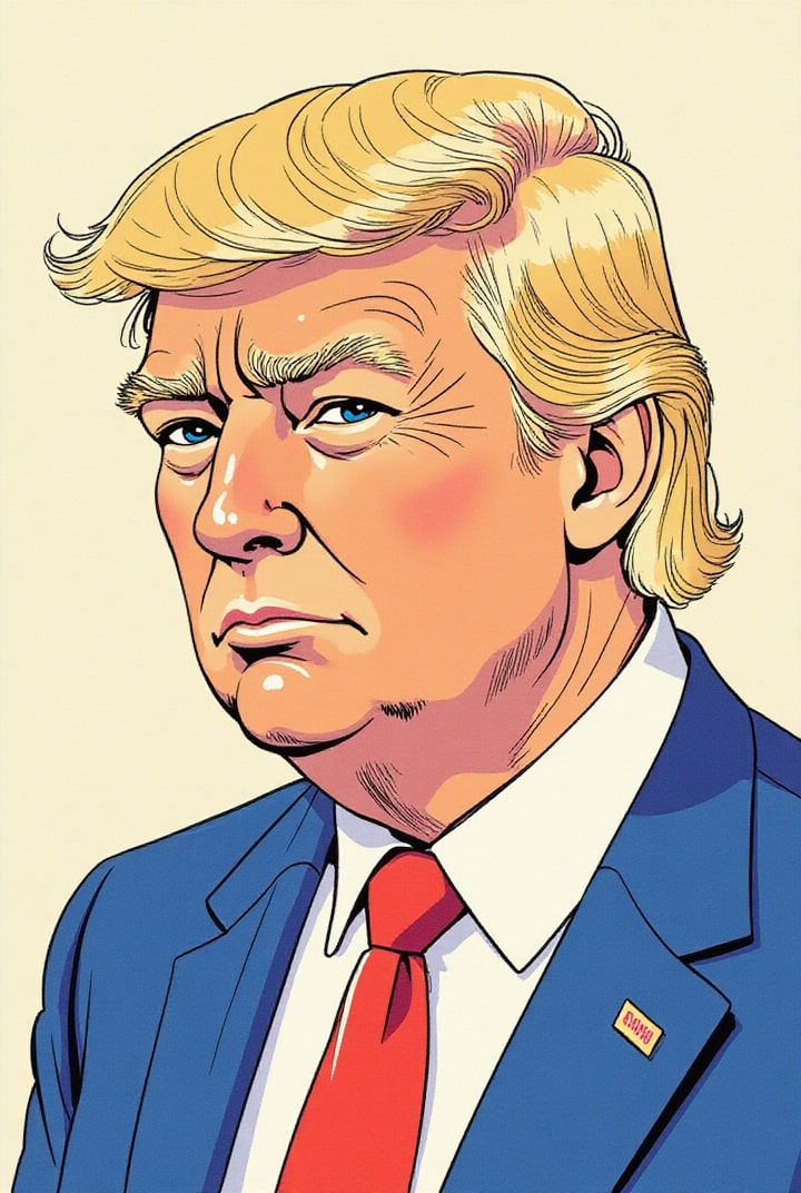 Afbeelding President Donald Trump 