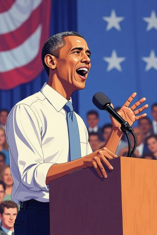 President Obama geeft een toespraak