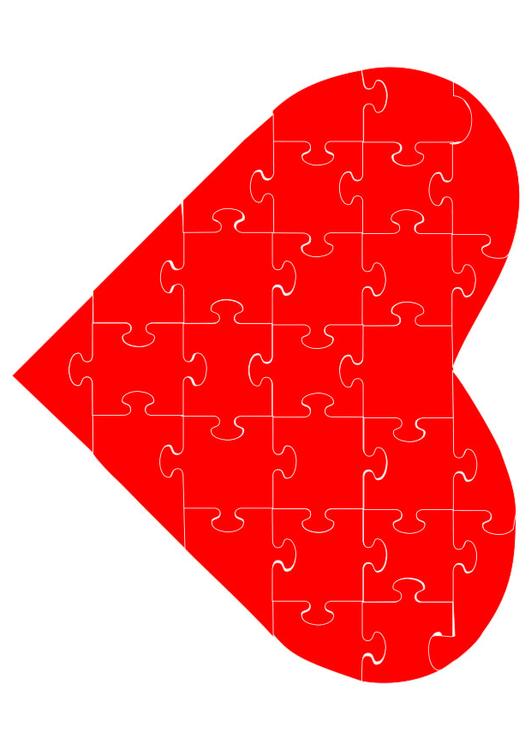 puzzel hart 