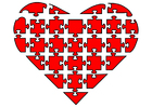 Afbeeldingen puzzel hart
