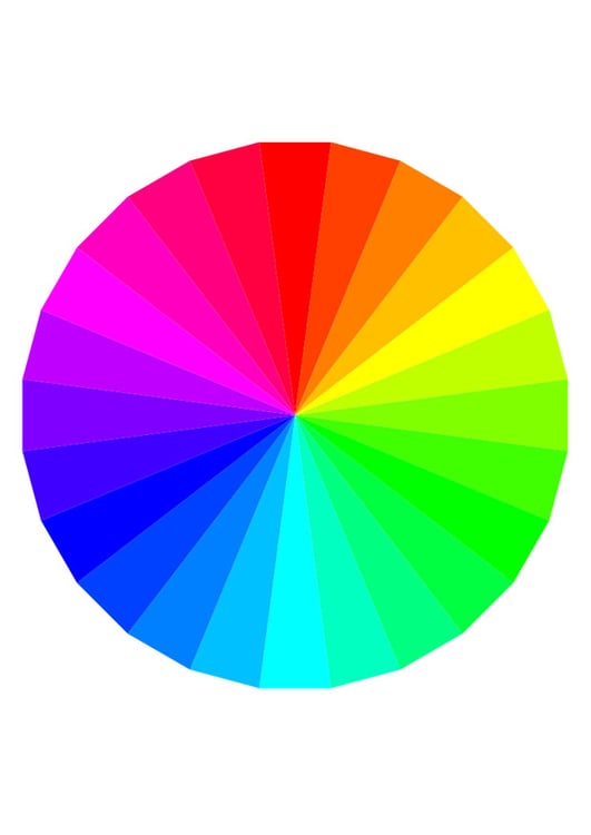 Afbeelding regenboog kleuren