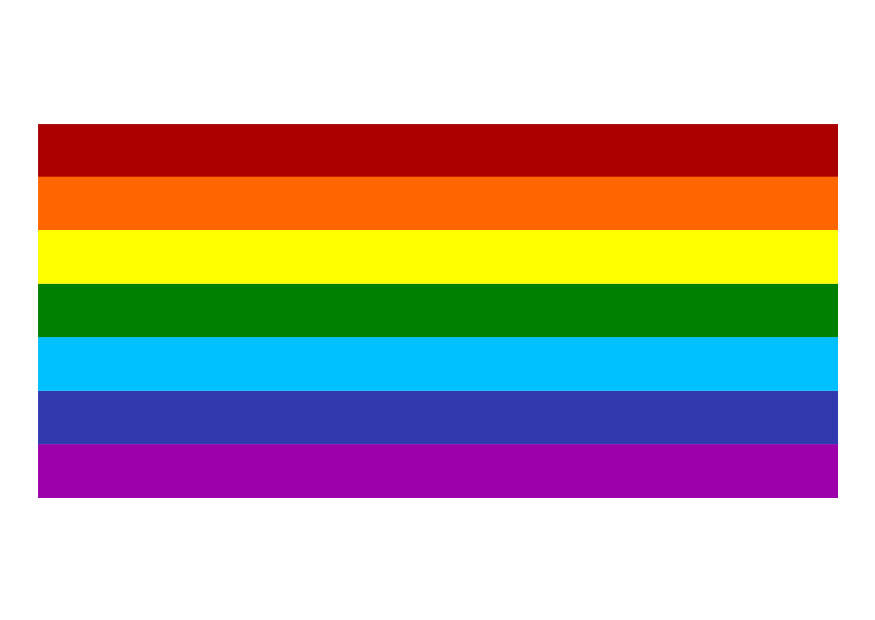 Afbeelding regenboogvlag