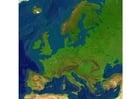 Afbeeldingen reliefkaart Europa