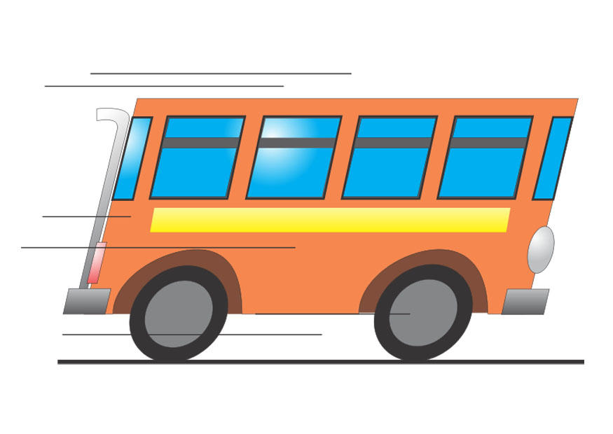 Afbeelding rijdende bus