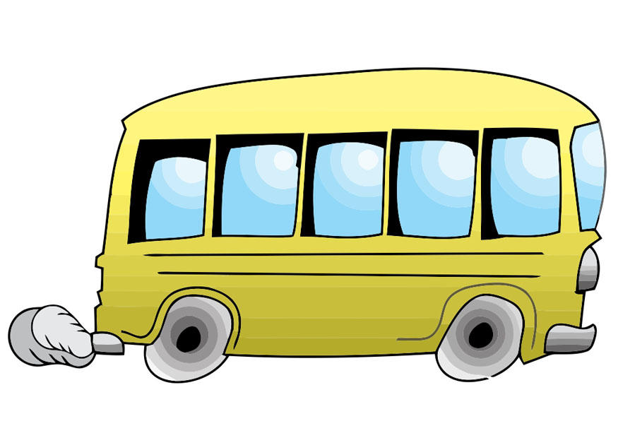 Afbeelding rijdende bus 