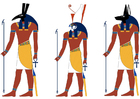 Afbeeldingen Set, Horus en Anubis